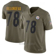 Maglia NFL Limited Bambino Pittsburgh steelers Pittsburgh Steelers 78 Villanueva 2017 Salute To Service Verde